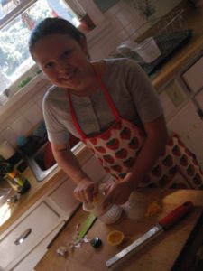 girl cooking